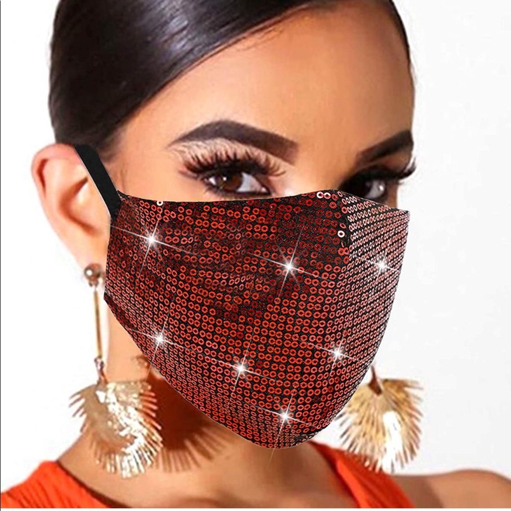 Sequin mask $9 many colors, message me